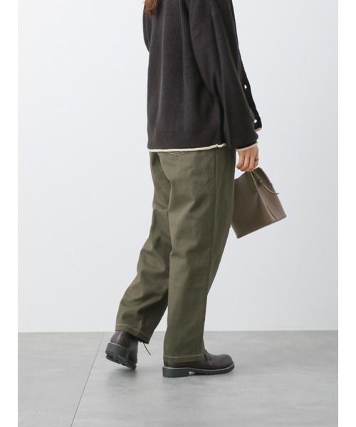 ehka sopo(エヘカソポ)の「ウエストフリルテーパードパンツ(その他パンツ・レディース・ネイビー/キナリ/カーキ・フリ-)」の13枚目の写真
