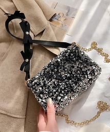【MAISON BREEZE】スパンコール2WAYチェーンショルダーバッグ KNF