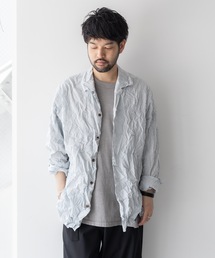 ATTACHMENT | PE/LIポプリン リンクル加工 L/S シャツ /  PE/LI POPLIN WRINKLED L/S SHIRT(シャツ/ブラウス)