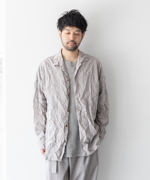 ATTACHMENT アタッチメント 解撚ポプリンワッシャー プルオーバーシャツ ATTACHMENT アタッチメント 解撚ポプリンワッシャープルオーバー