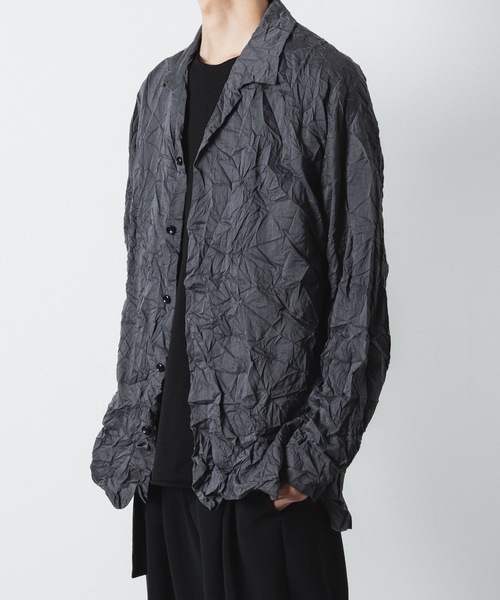 ATTACHMENT（アタッチメント）の「PE/LIポプリン リンクル加工 L/S