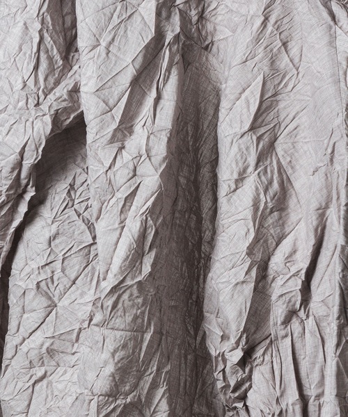 ATTACHMENT(アタッチメント)の「PE/LIポプリン リンクル加工 L/S シャツ / PE/LI POPLIN WRINKLED L/S SHIRT(シャツ/ブラウス・メンズ・スモークピンク/ライトグレー/ブラック/ダークグレー・1/2/3)」の21枚目の写真