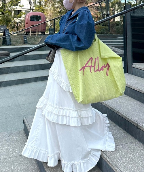 Alley by w closet（アリーバイダブルクローゼット）の「【Alley】フリルティアードスカート（スカート・レディース・オフホワイト/スミクロ/アイボリー・FREE）」の6枚目の写真