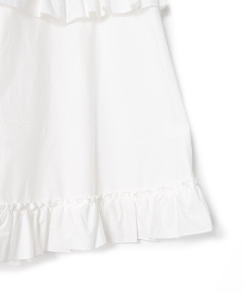 Alley by w closet（アリーバイダブルクローゼット）の「【Alley】フリルティアードスカート（スカート・レディース・オフホワイト/スミクロ/アイボリー・FREE）」の15枚目の写真