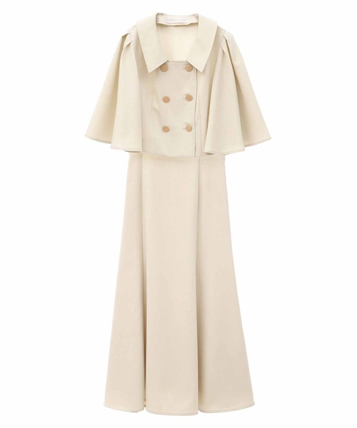 31 Sons de mode(トランテアン ソン ドゥ モード)の「フレアスリーブセットアップ(ワンピース・レディース・ネイビー/グレー系その他/イエロー・36/38)」の22枚目の写真