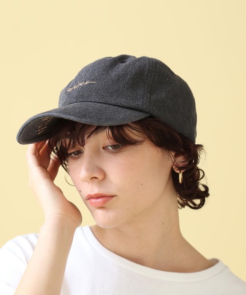 AVIREX（アヴィレックス）の「SCRIBBLING CAP/ スクリブリング キャップ（キャップ・レディース・ホワイト系2/その他6/ブラック・F）」の4枚目の写真