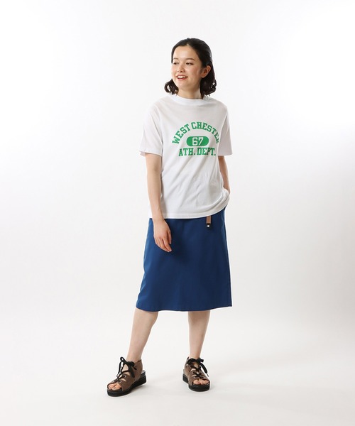 Champion(チャンピオン)の「【Champion/チャンピオン】レディース ショートスリーブTシャツ(Tシャツ/カットソー・レディース・グリーン系その他3/ブルー系その他/ネイビー/ホワイト・LARGE/MEDIUM)」の2枚目の写真