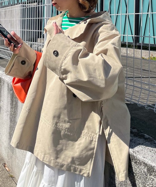 archives（アルシーヴ）の「【Limited item】ANORAK HOODIE（マウンテンパーカー・レディース・ベージュ/ネイビー・MEDIUM）」の16枚目の写真