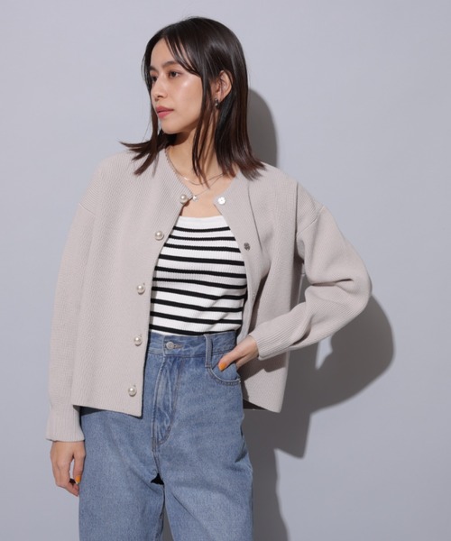 Mystrada ♡ スプリングオーバルコーディガン Mystrada（マイストラーダ）の「スプリングオーバルコーディガン