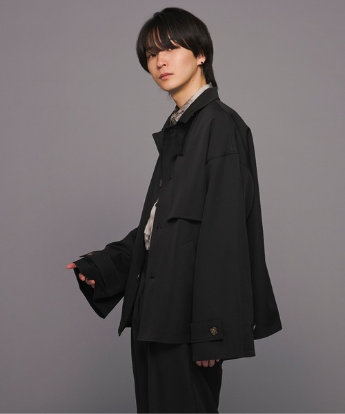 【新品タグ付き】Ellno Loset ２WAYシルバーバックルブルゾン Ellno Loset ブルゾン アウター 2WAYシルバーバックルブルゾン