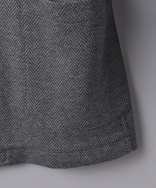 T-JACKET(ティージャケット)の「<T-JACKET> ヘリンボーン ピークドラペル 4ボタン ジャケット(テーラードジャケット・メンズ・グレー・M)」の5枚目の写真