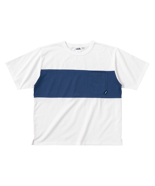 KAVU(カブー)の「KAVU/カブー Panel Tee/パネルティー(Tシャツ/カットソー・メンズ・ホワイト系その他/ホワイト×ネイビー/ホワイト×ブラック/ホワイト/ネイビー/ベージュ/ブラック・MEDIUM/LARGE)」の11枚目の写真