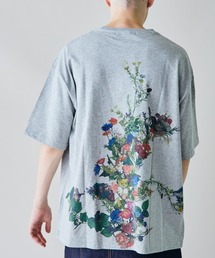 新品♡ボタニカルフラワーカットソー tシャツ 「26年春新作」ボタニカルフラワー刺繍ビッグシルエットロンT