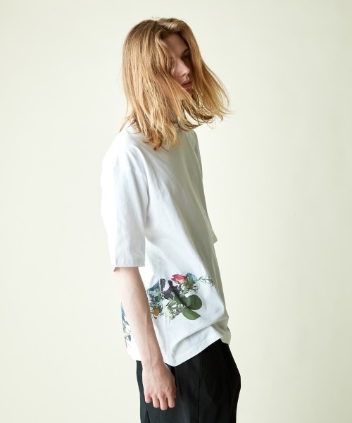 rehacer（レアセル）の「rehacer  : Botanical Supper  on Wide Body / ボタニカル サパー オン ワイド ボディー（Tシャツ/カットソー・メンズ・ホワイト/ブラック/グリーン/グレー/ベージュ・LARGE/SMALL/X-LARGE/MEDIUM）」の9枚目の写真