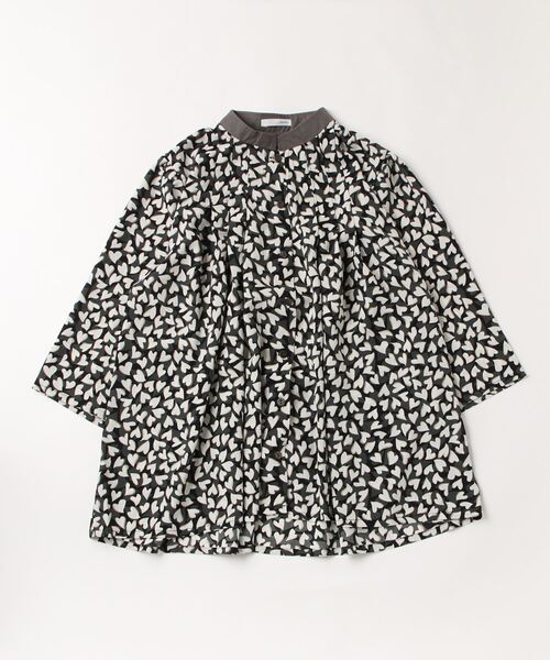 sandy（サンディー）の「【sandy】スタンドカラータックブラウス（シャツ/ブラウス・レディース・グレー/ブルー/ミント・FREE）」の2枚目の写真