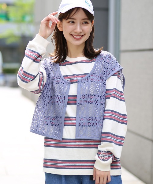 レースベスト×Tシャツセット（アンサンブル）｜チチカカ（チチカカ）