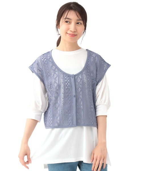 レースベスト×Tシャツセット（アンサンブル）｜チチカカ（チチカカ）