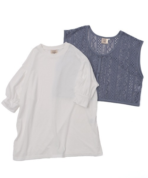 レースベスト×Tシャツセット（アンサンブル）｜チチカカ（チチカカ）