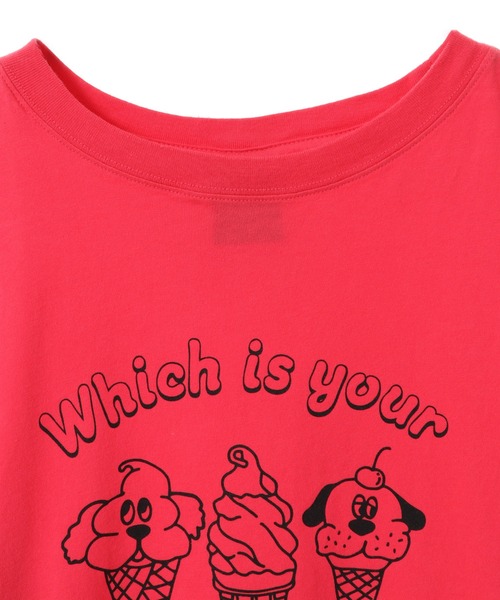 Candy Stripper（キャンディストリッパー）の「MY FAVORITE Tシャツ（Tシャツ/カットソー・レディース・レッド/ライトブルー/ブラック/オフホワイト・2/3/4）」の8枚目の写真