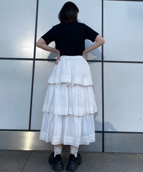 Candy Stripper（キャンディストリッパー）の「MY FAVORITE Tシャツ（Tシャツ/カットソー・レディース・レッド/ライトブルー/ブラック/オフホワイト・2/3/4）」の18枚目の写真