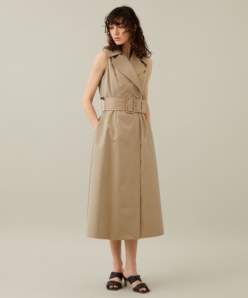 Dessin de Mode(デッサンドモード)の「【Dessin de mode/デッサンドモード】トレンチワンピース(ワンピース・レディース・ベージュ/カーキ・1)」の17枚目の写真