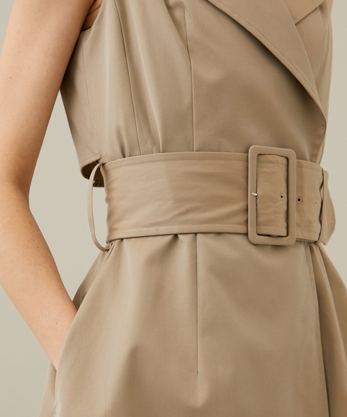 Dessin de Mode(デッサンドモード)の「【Dessin de mode/デッサンドモード】トレンチワンピース(ワンピース・レディース・ベージュ/カーキ・1)」の7枚目の写真