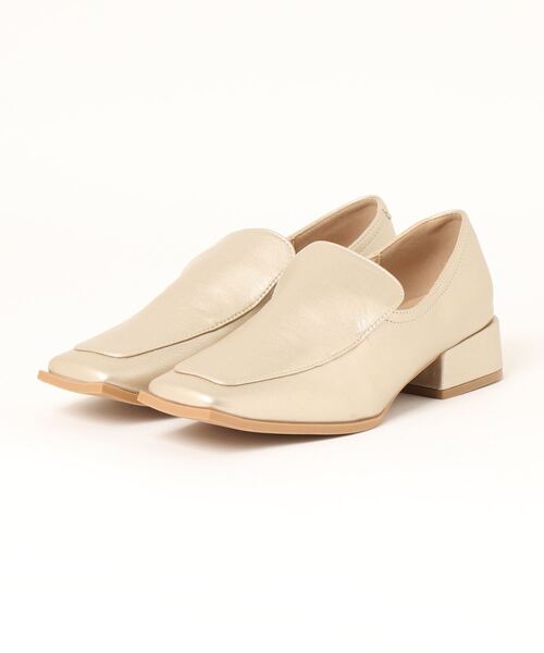 Fabby fabby（ファビィーファビィー）の「スクエアプレーンローファー（ローファー・レディース・ブラック/ベージュ/オフホワイト/ゴールド/シルバー・MEDIUM/LARGE/SMALL）」の5枚目の写真