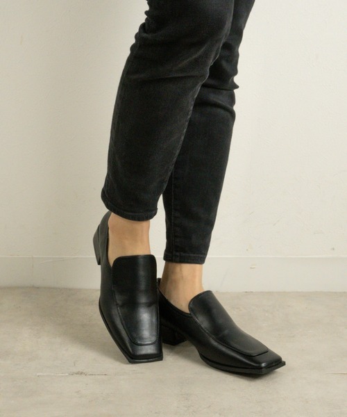 Fabby fabby（ファビィーファビィー）の「スクエアプレーンローファー（ローファー・レディース・ブラック/ベージュ/オフホワイト/ゴールド/シルバー・MEDIUM/LARGE/SMALL）」の22枚目の写真