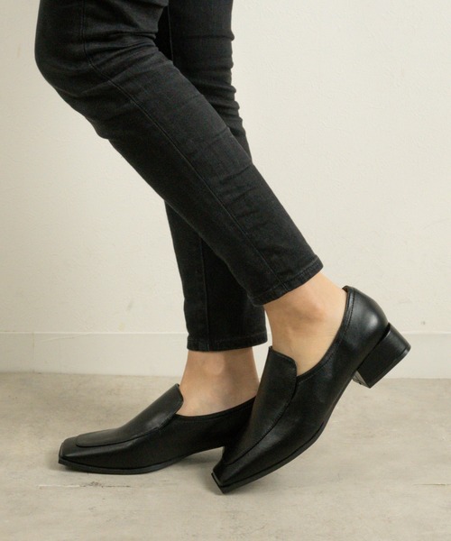 Fabby fabby（ファビィーファビィー）の「スクエアプレーンローファー（ローファー・レディース・ブラック/ベージュ/オフホワイト/ゴールド/シルバー・MEDIUM/LARGE/SMALL）」の20枚目の写真