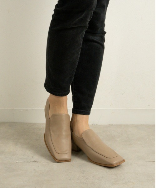 Fabby fabby（ファビィーファビィー）の「スクエアプレーンローファー（ローファー・レディース・ブラック/ベージュ/オフホワイト/ゴールド/シルバー・MEDIUM/LARGE/SMALL）」の13枚目の写真