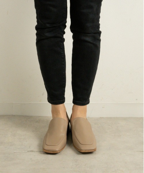 Fabby fabby（ファビィーファビィー）の「スクエアプレーンローファー（ローファー・レディース・ブラック/ベージュ/オフホワイト/ゴールド/シルバー・MEDIUM/LARGE/SMALL）」の12枚目の写真