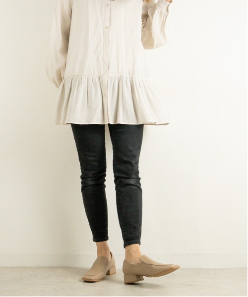 Fabby fabby（ファビィーファビィー）の「スクエアプレーンローファー（ローファー・レディース・ブラック/ベージュ/オフホワイト/ゴールド/シルバー・MEDIUM/LARGE/SMALL）」の9枚目の写真