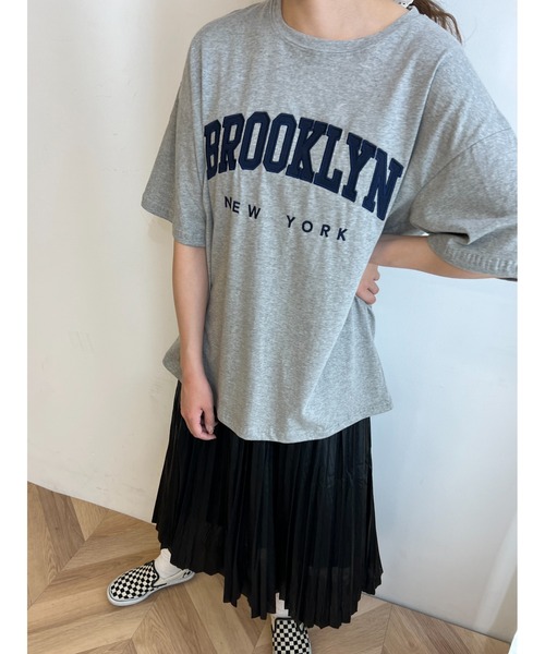 WC(ダブル シー)の「BROOKLYNビッグT(Tシャツ/カットソー・レディース・ホワイト/ネイビー/グレー・FREE)」の9枚目の写真