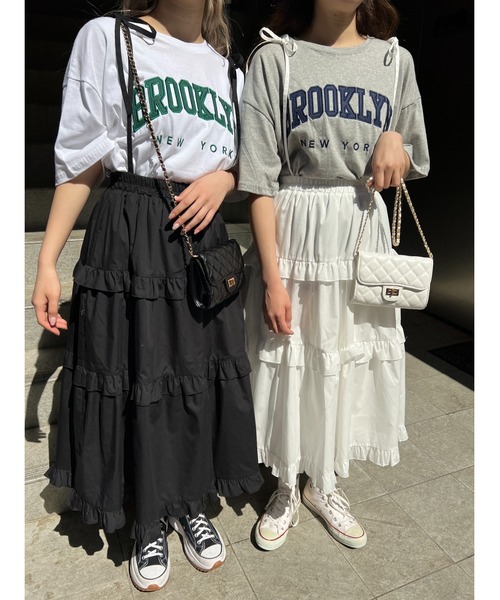 WC(ダブル シー)の「BROOKLYNビッグT(Tシャツ/カットソー・レディース・ホワイト/ネイビー/グレー・FREE)」の15枚目の写真