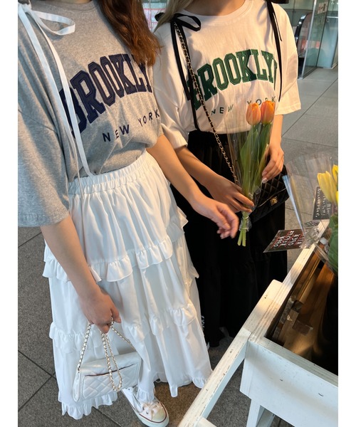 WC(ダブル シー)の「BROOKLYNビッグT(Tシャツ/カットソー・レディース・ホワイト/ネイビー/グレー・FREE)」の19枚目の写真