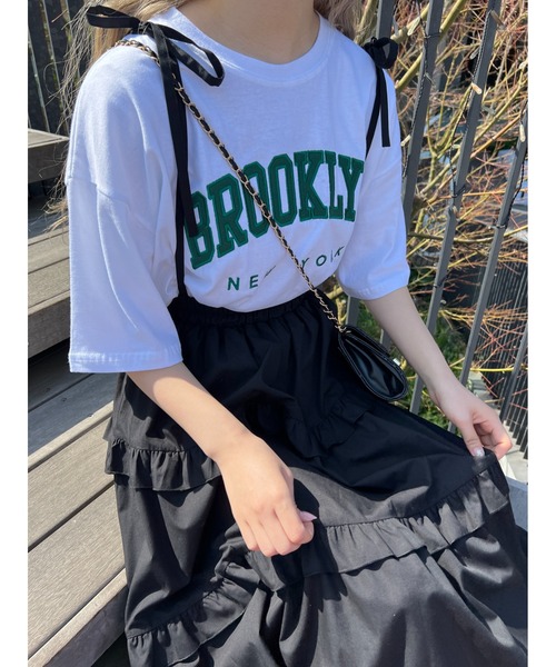 WC(ダブル シー)の「BROOKLYNビッグT(Tシャツ/カットソー・レディース・ホワイト/ネイビー/グレー・FREE)」の17枚目の写真