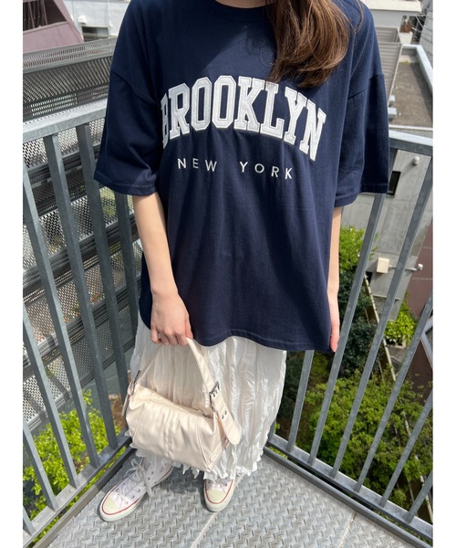 WC(ダブル シー)の「BROOKLYNビッグT(Tシャツ/カットソー・レディース・ホワイト/ネイビー/グレー・FREE)」の18枚目の写真