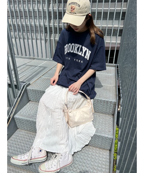 WC(ダブル シー)の「BROOKLYNビッグT(Tシャツ/カットソー・レディース・ホワイト/ネイビー/グレー・FREE)」の6枚目の写真