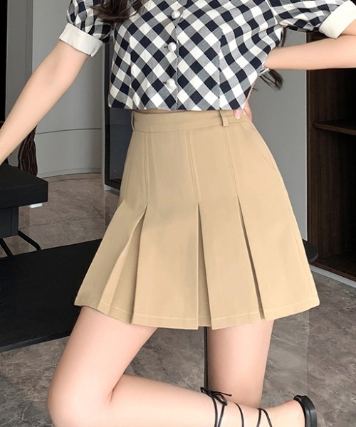 VIP価格*GANNI*水玉 プリーツミニスカート ベージュ ボックスプリーツスカート – WEGO ONLINE STORE