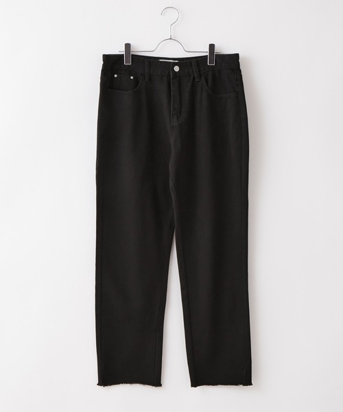 BASQUE magenta(バスクマゼンタ)の「カットオフルーズストレートデニムパンツ(デニムパンツ・メンズ・ブラック/ブルー・XL/M/L)」の15枚目の写真