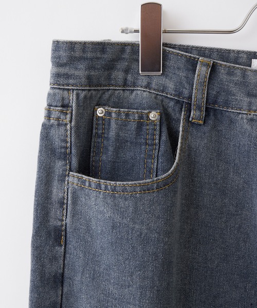 BASQUE magenta(バスクマゼンタ)の「カットオフルーズストレートデニムパンツ(デニムパンツ・メンズ・ブラック/ブルー・XL/M/L)」の22枚目の写真