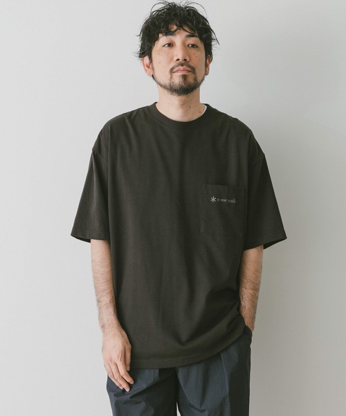 Snow Peak(スノーピーク)の「『別注』snow peak apparel×DOORS 20th PocketLogoTee(Tシャツ/カットソー・メンズ・ベージュ/グレー/ホワイト/ブラック・MEDIUM/LARGE)」の8枚目の写真