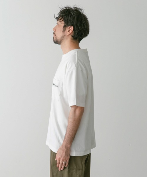 Snow Peak(スノーピーク)の「『別注』snow peak apparel×DOORS 20th PocketLogoTee(Tシャツ/カットソー・メンズ・ベージュ/グレー/ホワイト/ブラック・MEDIUM/LARGE)」の10枚目の写真