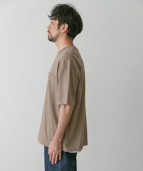 Snow Peak(スノーピーク)の「『別注』snow peak apparel×DOORS 20th PocketLogoTee(Tシャツ/カットソー・メンズ・ベージュ/グレー/ホワイト/ブラック・MEDIUM/LARGE)」の11枚目の写真