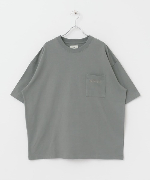 Snow Peak(スノーピーク)の「『別注』snow peak apparel×DOORS 20th PocketLogoTee(Tシャツ/カットソー・メンズ・ベージュ/グレー/ホワイト/ブラック・MEDIUM/LARGE)」の5枚目の写真