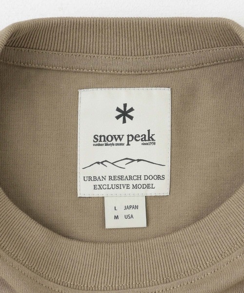 Snow Peak(スノーピーク)の「『別注』snow peak apparel×DOORS 20th PocketLogoTee(Tシャツ/カットソー・メンズ・ベージュ/グレー/ホワイト/ブラック・MEDIUM/LARGE)」の17枚目の写真
