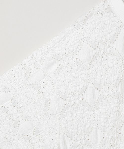 JEANASIS（ジーナシス）の「レースジャガードBIG SS TEE/907232（Tシャツ/カットソー・レディース・ブラック/ホワイト/ブルー系その他/ボルドー/チャコールグレー・FREE）」の9枚目の写真