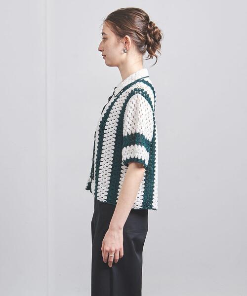 UNITED ARROWS クロシェ ショートスリーブ ニット