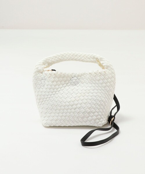 NOLLEY’S（ノーリーズ）の「メッシュワンハンドルバッグ（ショルダーバッグ・レディース・ラベンダー/ブラック/オフホワイト/ベージュ・FREE）」の2枚目の写真