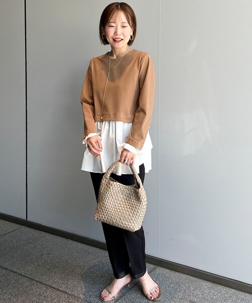 NOLLEY’S（ノーリーズ）の「メッシュワンハンドルバッグ（ショルダーバッグ・レディース・ラベンダー/ブラック/オフホワイト/ベージュ・FREE）」の18枚目の写真